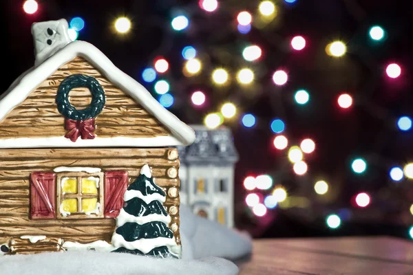 Weihnachtshaus Hintergrund — Stockfoto