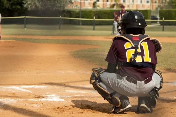 Hráči baseballu — Stock fotografie