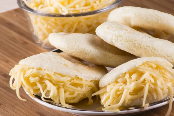 Arepas meal Stock Image