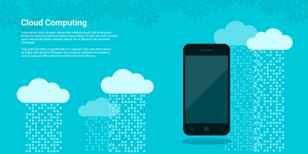 Cloud Computing Banner — Stockvector