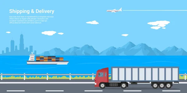 Shipping and delivery — Stock Vector