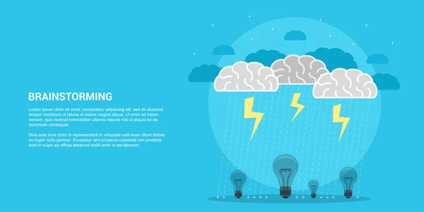 Brain storm concept — Stock Vector