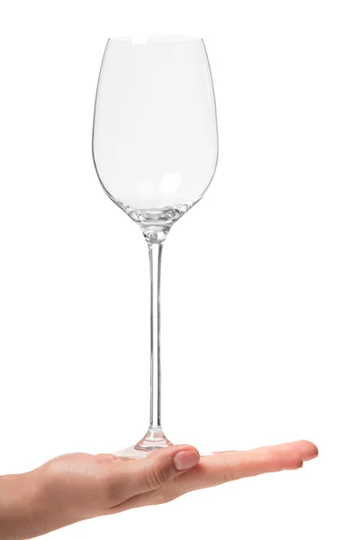 Hand with wineglass. — Stock Photo, Image