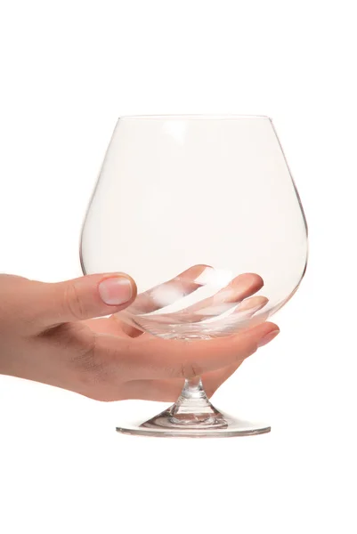 Hand med glas. — Stockfoto