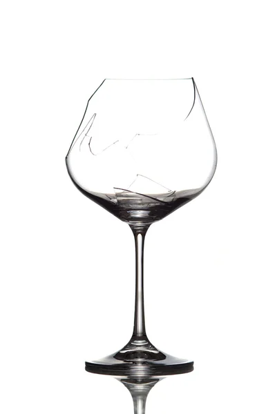 Θρυμματισμένο wineglass — Φωτογραφία Αρχείου
