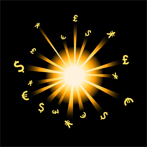 Explosion forex — Image vectorielle