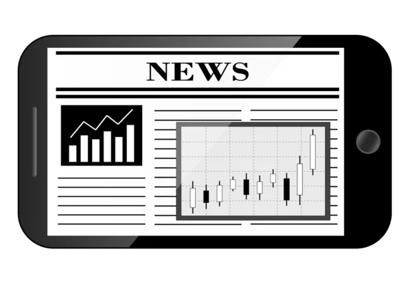 Noticias forex — Vector de stock