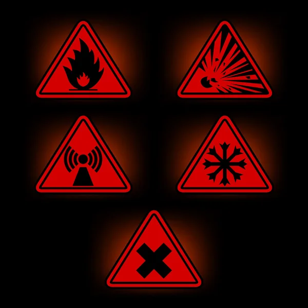 Danger signs — Stock Vector