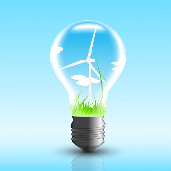 Eco lamp — Stockvector