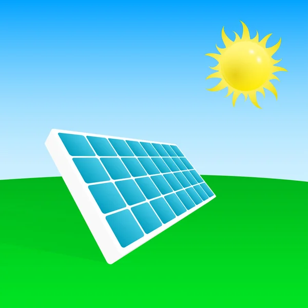 Energía solar — Vector de stock