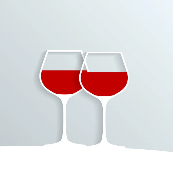 Kağıt şarap — Stok Vektör