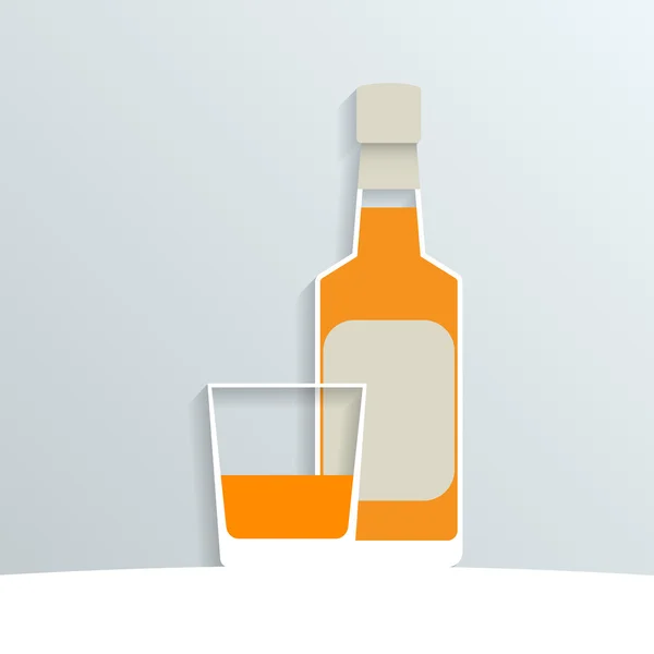 Kağıt viski — Stok Vektör