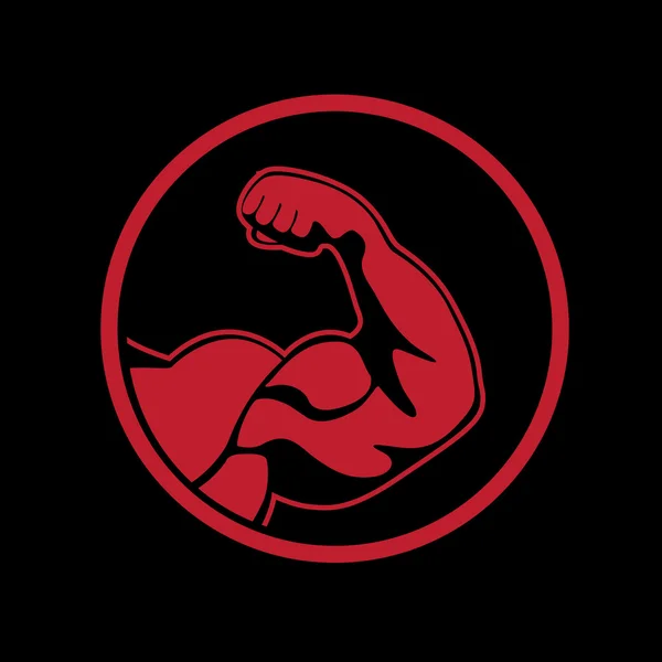 Icône bodybuilder — Image vectorielle