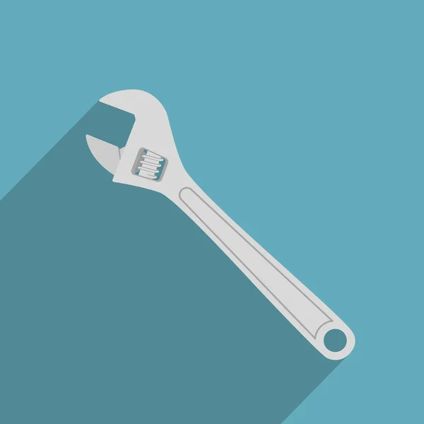 Adjustable wrench — Stock Vector