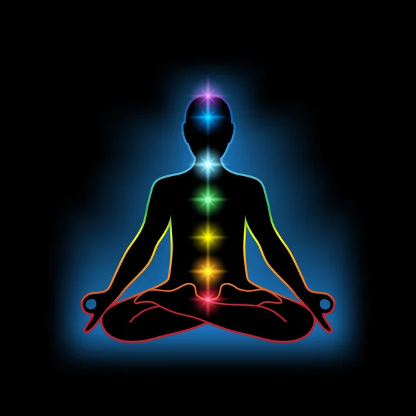 Meditación — Vector de stock