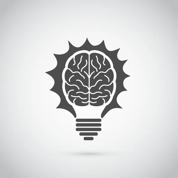 Ampoule cérébrale — Image vectorielle