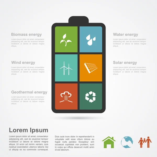 Eco infográfico —  Vetores de Stock