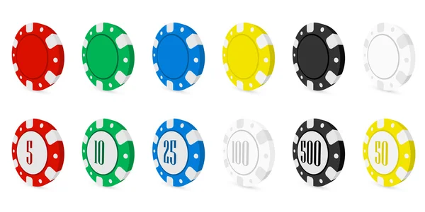 Poker Chips — Stockvector