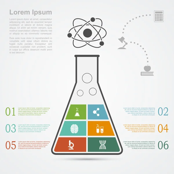 Infografik Wissenschaft — Stockvektor