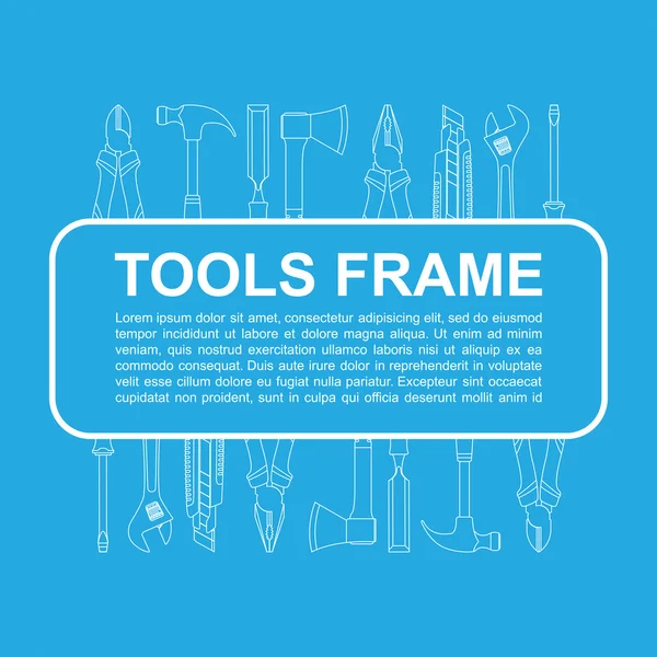 Tools frame — Stock Vector