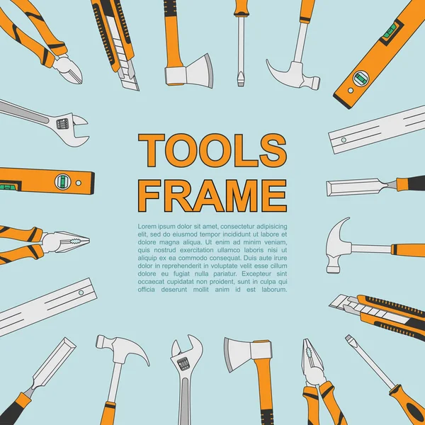 Tools frame — Stock Vector