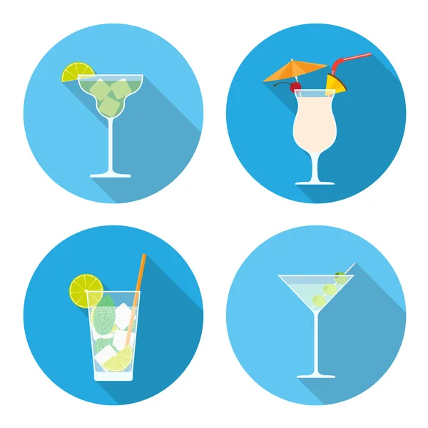 Cocktails — Stock Vector