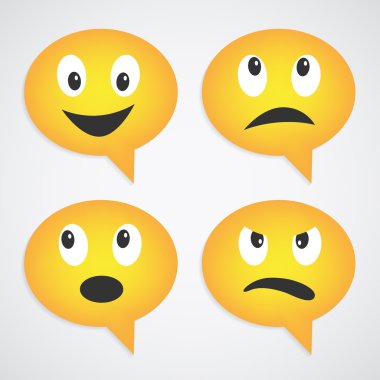 konuşma balonu gülümsüyor