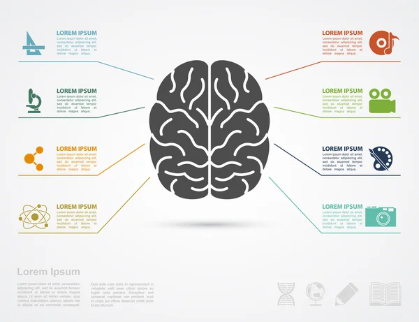 Hersenen concept — Stockvector