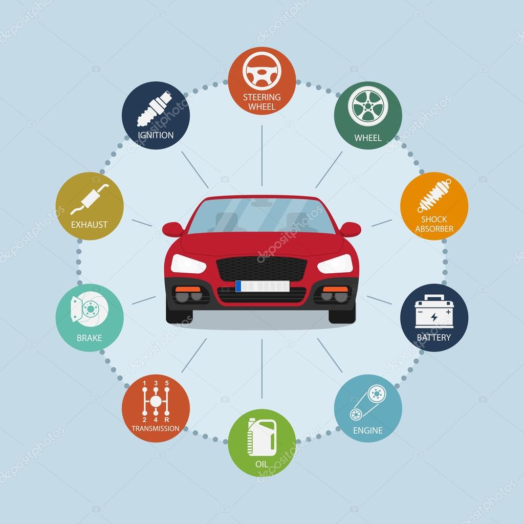 車 メンテナンス Vector Art Stock Images Depositphotos