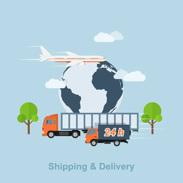 Shipping and delivery — Stock Vector