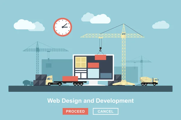 Webdesign — Stockvector