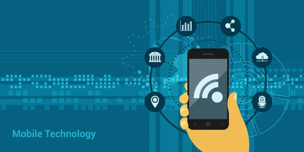 Mobile technology — Stock Vector