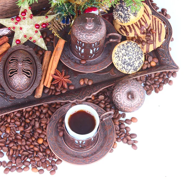 Traditionele kopje Turkse koffie — Stockfoto