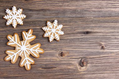  Noel arka plan ile gingerbread 