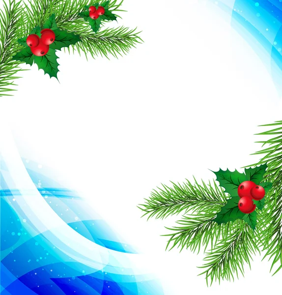 Fondo de Navidad con árbol de Navidad — Vector de stock