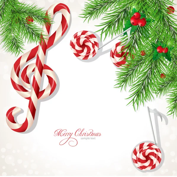 Christmas background music — Stock Vector