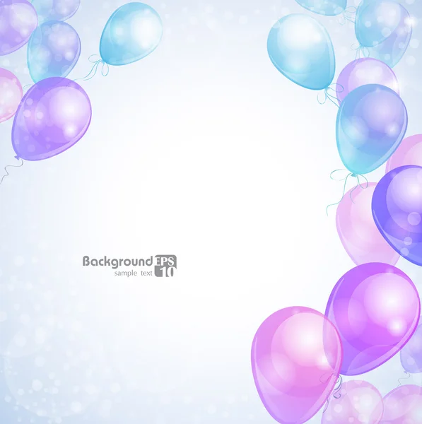 Hintergrund mit Luftballons — Stockvektor