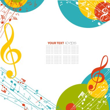 renkli müzik arka plan