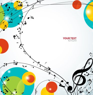 renkli müzik arka plan