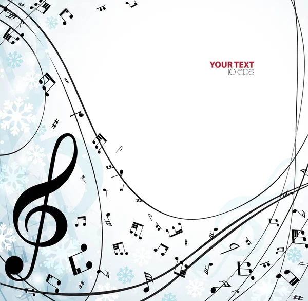 Kar taneleri ile müzikal arka plan