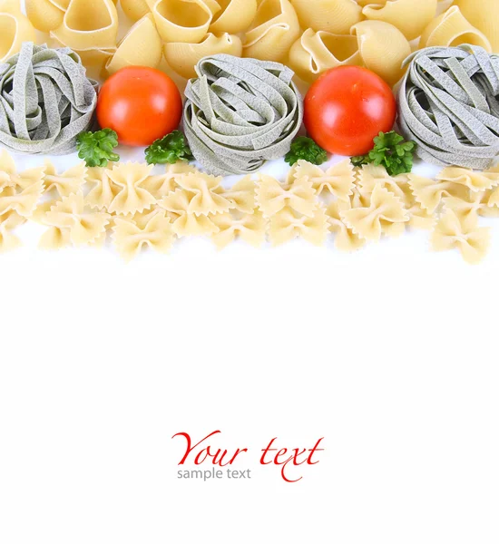 Pasta met verse groenten — Stockfoto