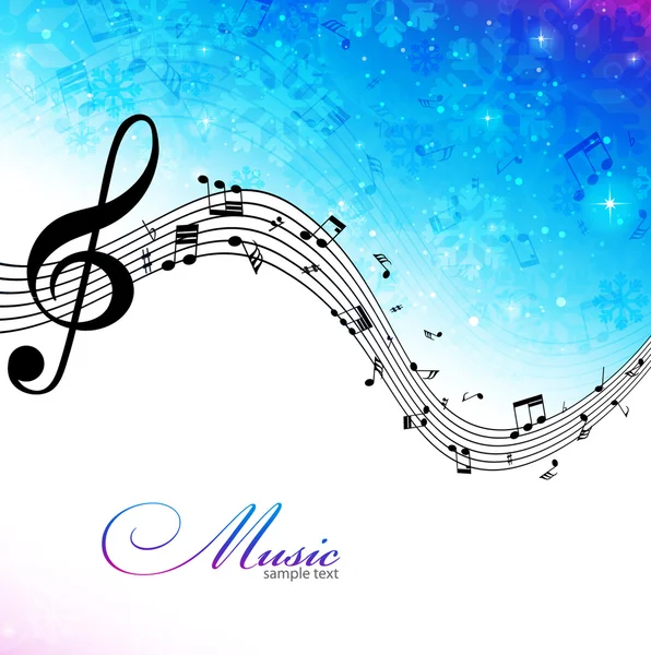 Kış arka plan notları ile