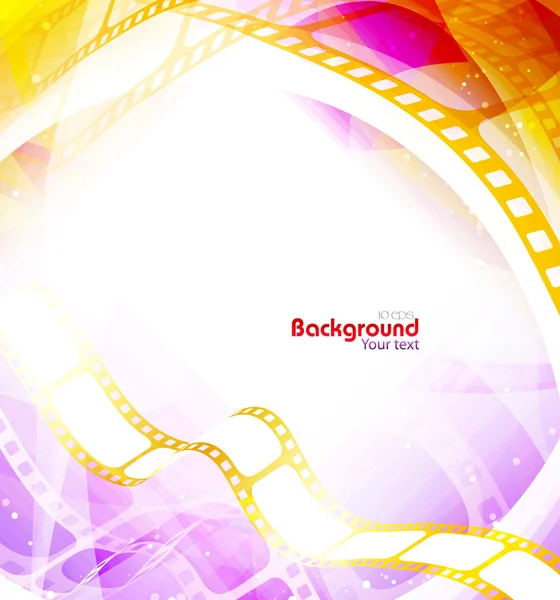 Colorful Movie Background — Stock Vector