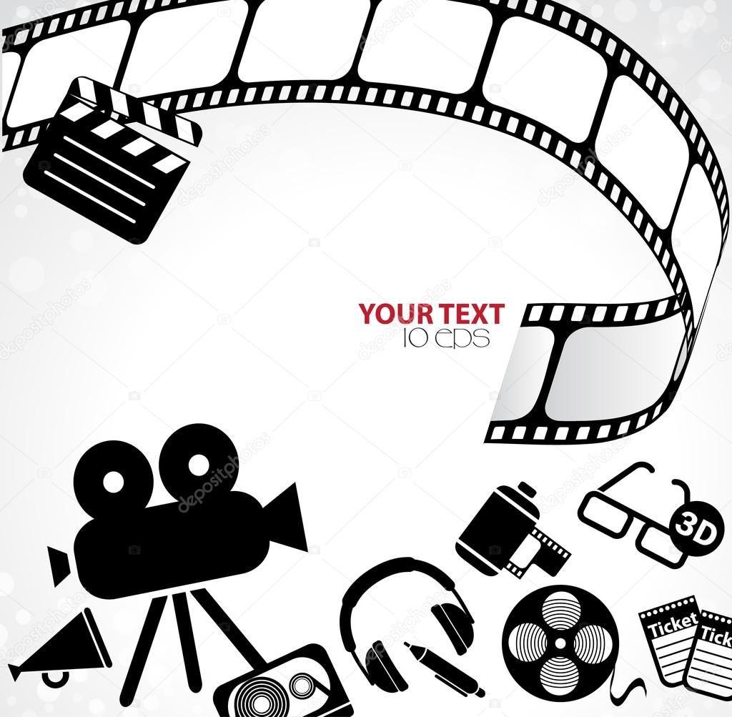 Cinema film reel stock footage. Video of abstract, animation