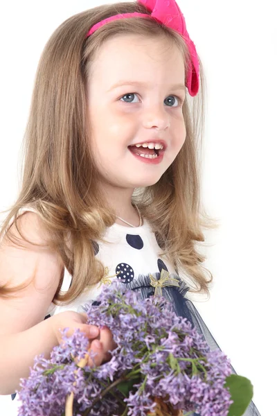 Little girl smiling — Stock Photo, Image