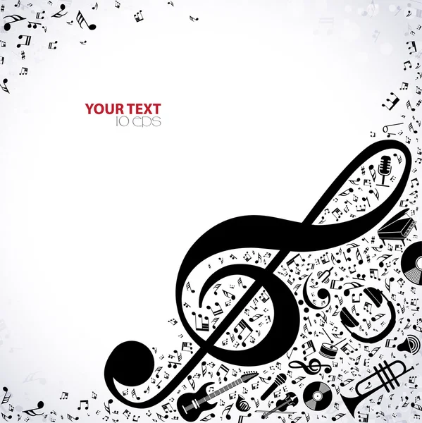 müzik arka plan notları ile