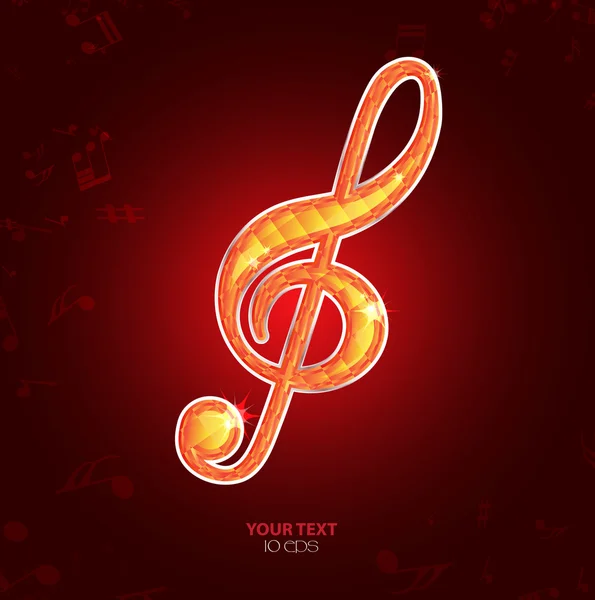 Music logo background — Stock Vector