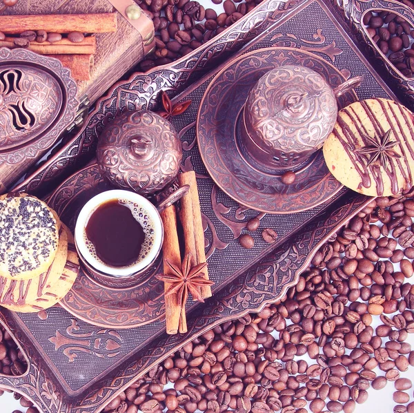 Traditionele kopje Turkse koffie — Stockfoto