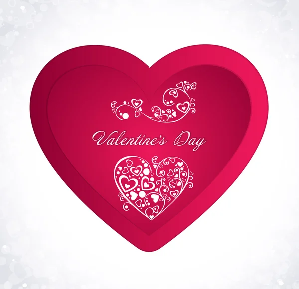 Coeurs roses pour la Saint-Valentin — Image vectorielle