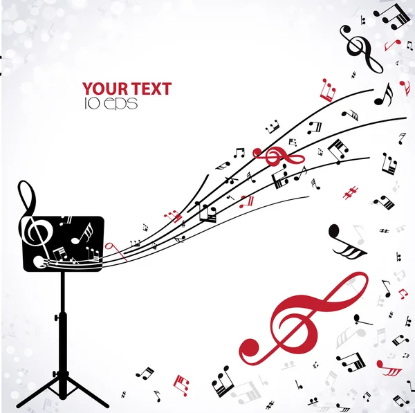 müzik arka plan müzik standı ile